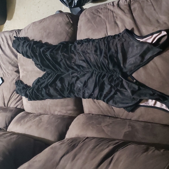 K TOO Black sheer jumpsuit - Picture 4 of 4